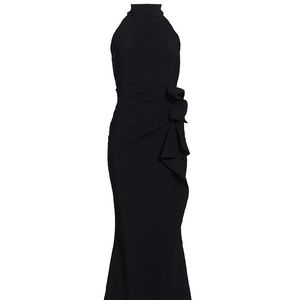 Chiara Boni La Petite Robe Ruffle Halter Gown